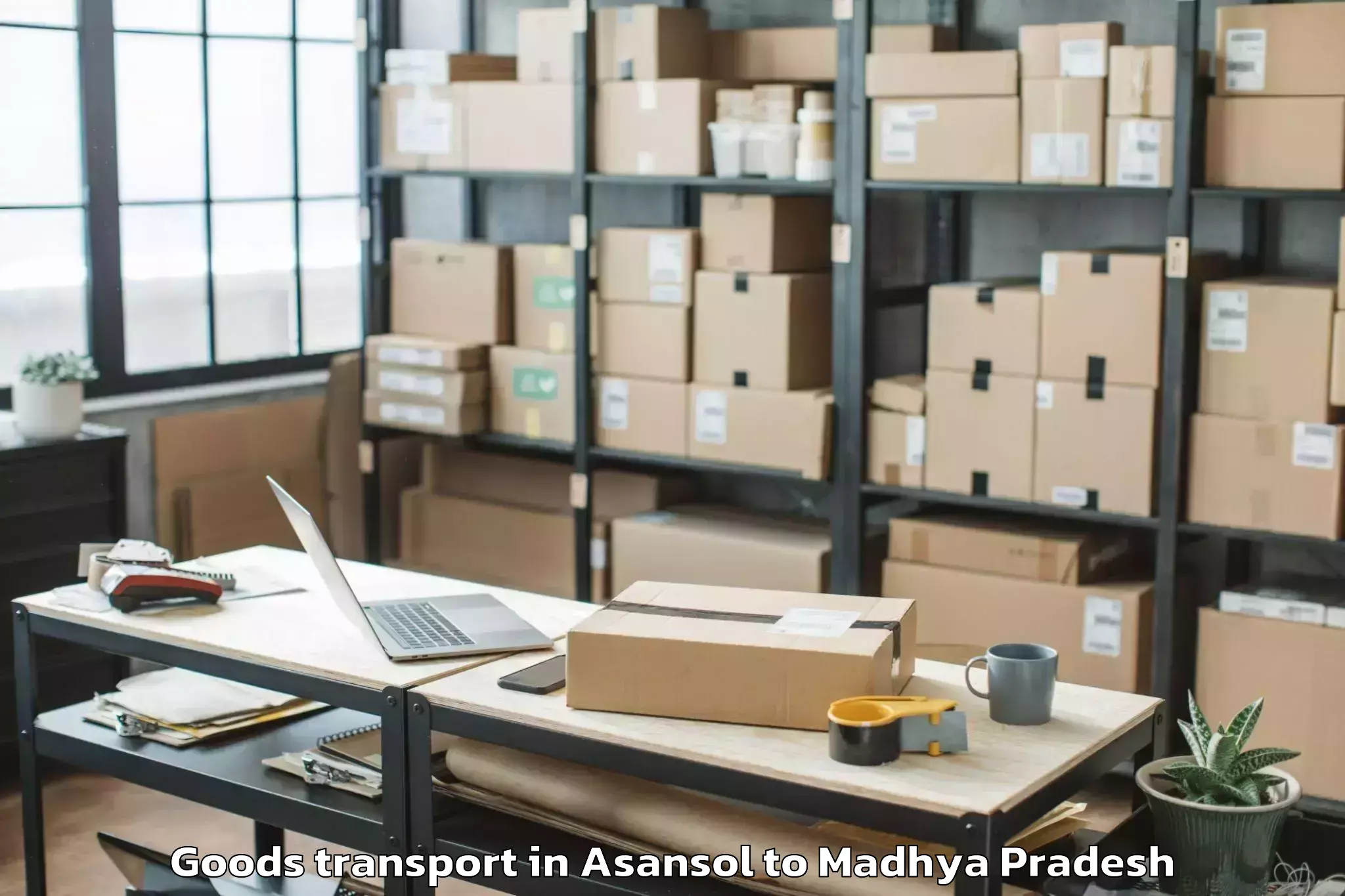 Top Asansol to Mandsaur Goods Transport Available